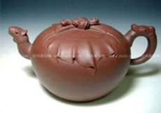 紫砂壶图片：龙凤包袱壶 - 美壶网