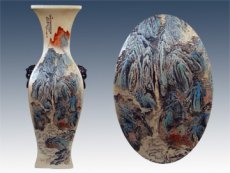 紫砂壶图片：鱼尾鹤颈瓶 - 美壶网