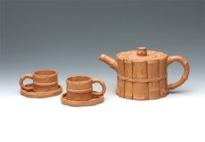 紫砂壶图片：束竹套壶 - 美壶网