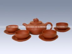 紫砂壶图片：祥云套具 - 美壶网