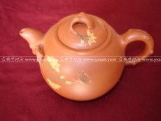 紫砂壶图片：红叶壶350cc - 美壶网