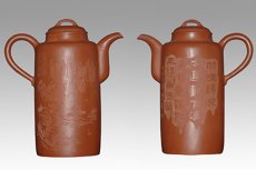 紫砂壶图片：直筒壶 - 美壶网