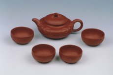 紫砂壶图片：如意套壶（手工调砂泥 - 美壶网