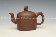 紫砂壶图片：龙头狮顶 - 美壶网