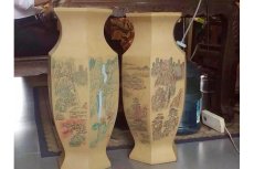 紫砂壶图片：六方鱼尾瓶 - 美壶网