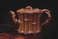 紫砂壶图片：五竹（双把） - 美壶网