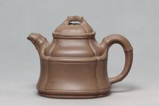 紫砂壶图片：四方竹鼎 - 美壶网