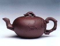 紫砂壶图片：鲤尤葡萄 - 美壶网