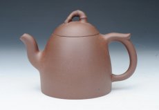 紫砂壶图片：竹钮秦权 - 美壶网