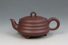 紫砂壶图片：竹根三足壶 - 美壶网