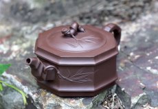 紫砂壶图片：八方锦竹 - 美壶网