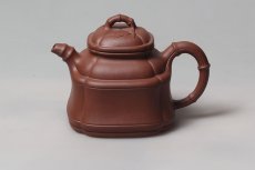 紫砂壶图片：四方竹鼎 - 美壶网