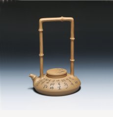 紫砂壶图片：八节提梁 - 美壶网