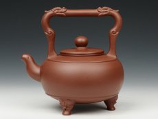 紫砂壶图片：三星提梁 - 美壶网