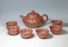 紫砂壶图片：合菱套壶 - 美壶网