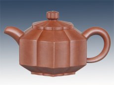 紫砂壶图片：六方棱花 - 美壶网