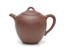 紫砂壶图片：美人肩  泥料：拼紫  容量：220CC - 美壶网