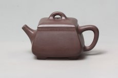 紫砂壶图片：四方石瓢 - 美壶网