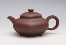 紫砂壶图片：六方潘壶 - 美壶网