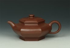 紫砂壶图片：六方虚扁 - 美壶网