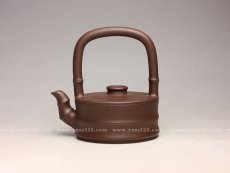 紫砂壶图片：《竹节提梁》 - 美壶网