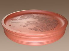 紫砂壶图片：《碧波》茶海 厉上... - 美壶网