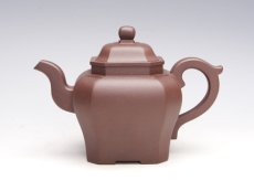 紫砂壶图片：静穆 泥料：拼紫 - 美壶网