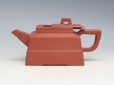 紫砂壶图片：四方抽盖 副本 - 美壶网