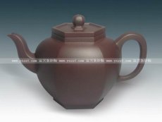 紫砂壶图片：六方亭立 - 美壶网