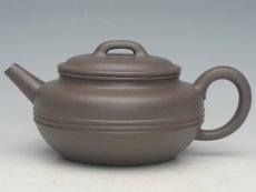 紫砂壶图片：三线圆壶 - 美壶网