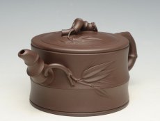 紫砂壶图片：竹段1  800cc - 美壶网