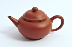 紫砂壶图片：朱泥水平壶 - 美壶网