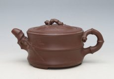 紫砂壶图片：竹鼓400CC - 美壶网