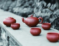 紫砂壶图片：禅香组壶 - 美壶网