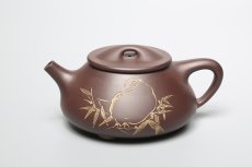紫砂壶图片：石瓢（徐勇良刻绘） - 美壶网