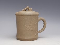 紫砂壶图片： 竹节盖杯  泥料... - 美壶网