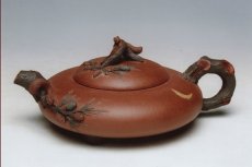 紫砂壶图片：赏月手工调砂泥2007年新作 - 美壶网