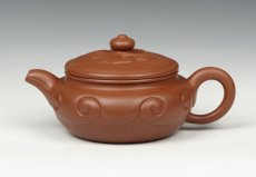 紫砂壶图片：扁鼓如意 - 美壶网