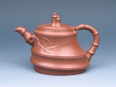 紫砂壶图片：斜竹（顺竹） - 美壶网