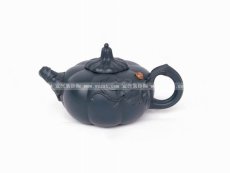 紫砂壶图片：绿泥南瓜 - 美壶网