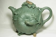 紫砂壶图片：鸣蝉瓜壶 - 美壶网