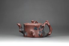 紫砂壶图片：松之咏（黄龙山原矿红皮龙） - 美壶网