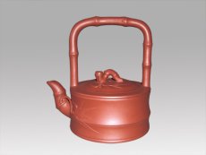 紫砂壶图片：竹节提梁 - 美壶网