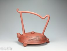 紫砂壶图片：茗陶提梁壶 - 美壶网