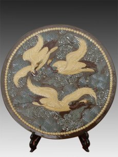 紫砂壶图片：松鹤长青 - 美壶网