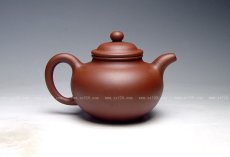 紫砂壶图片：全手工《掇球》泥料：原矿底糟青 容量：450cc 成型：全手工制作 - 美壶网