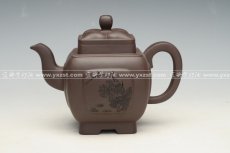 紫砂壶图片：四方菱花 - 美壶网