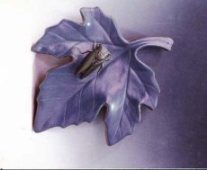 紫砂壶图片：树叶壁饰 - 美壶网