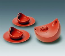 紫砂壶图片：光·月·映月（五件茶具） - 美壶网