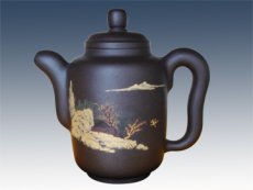 紫砂壶图片：泥绘集思 - 美壶网